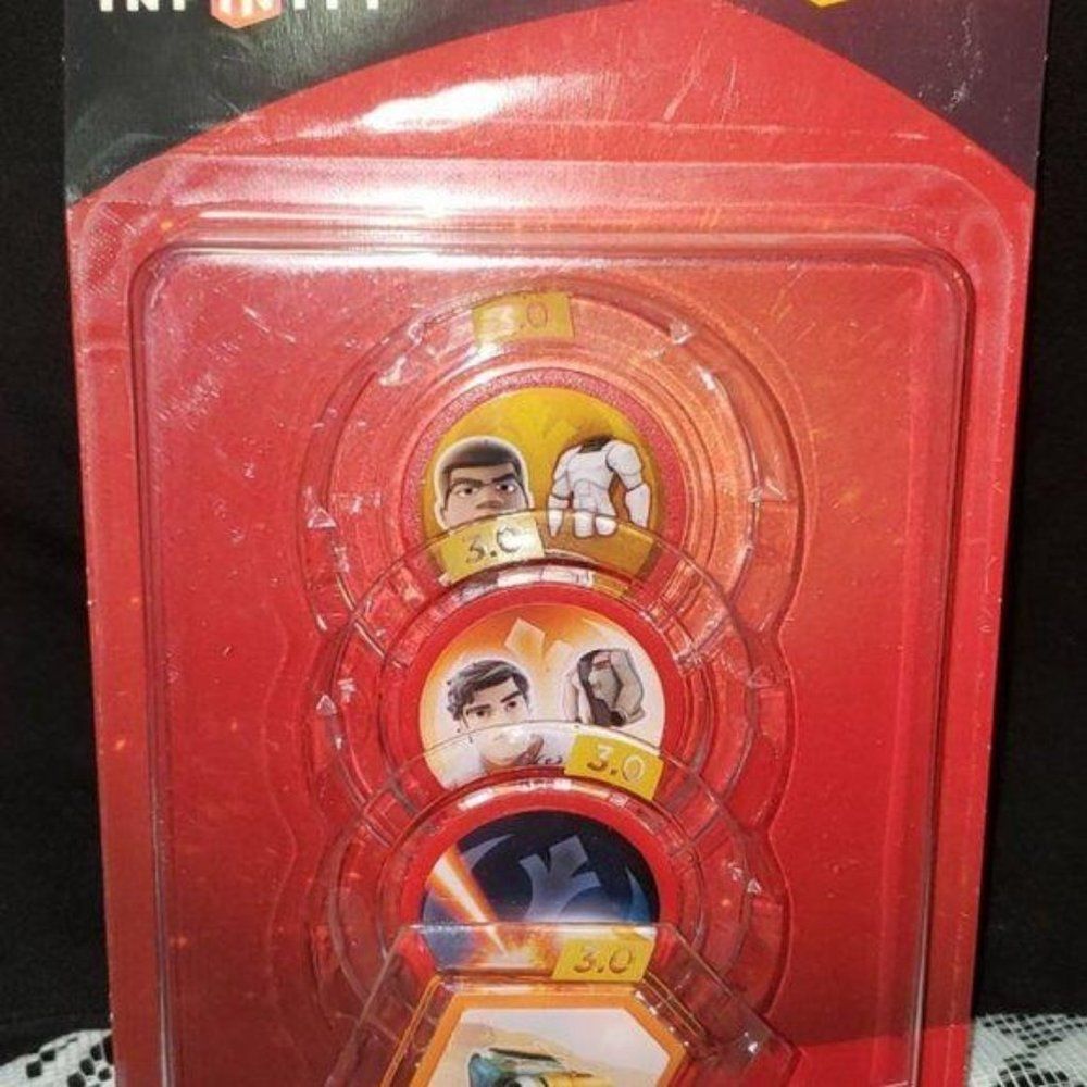 Disney Infinity 3.0 Star Wars The‎ Force Awakens Power Disc Pack 4-Piece Set NEW